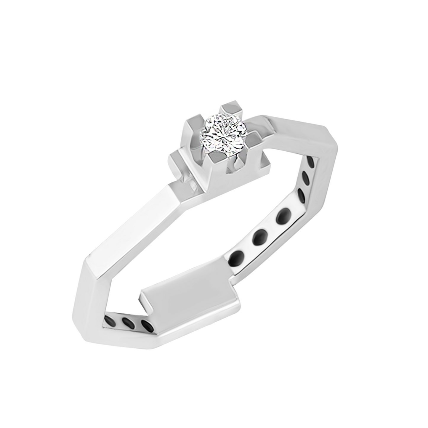 Каблучка з діамантами К4006