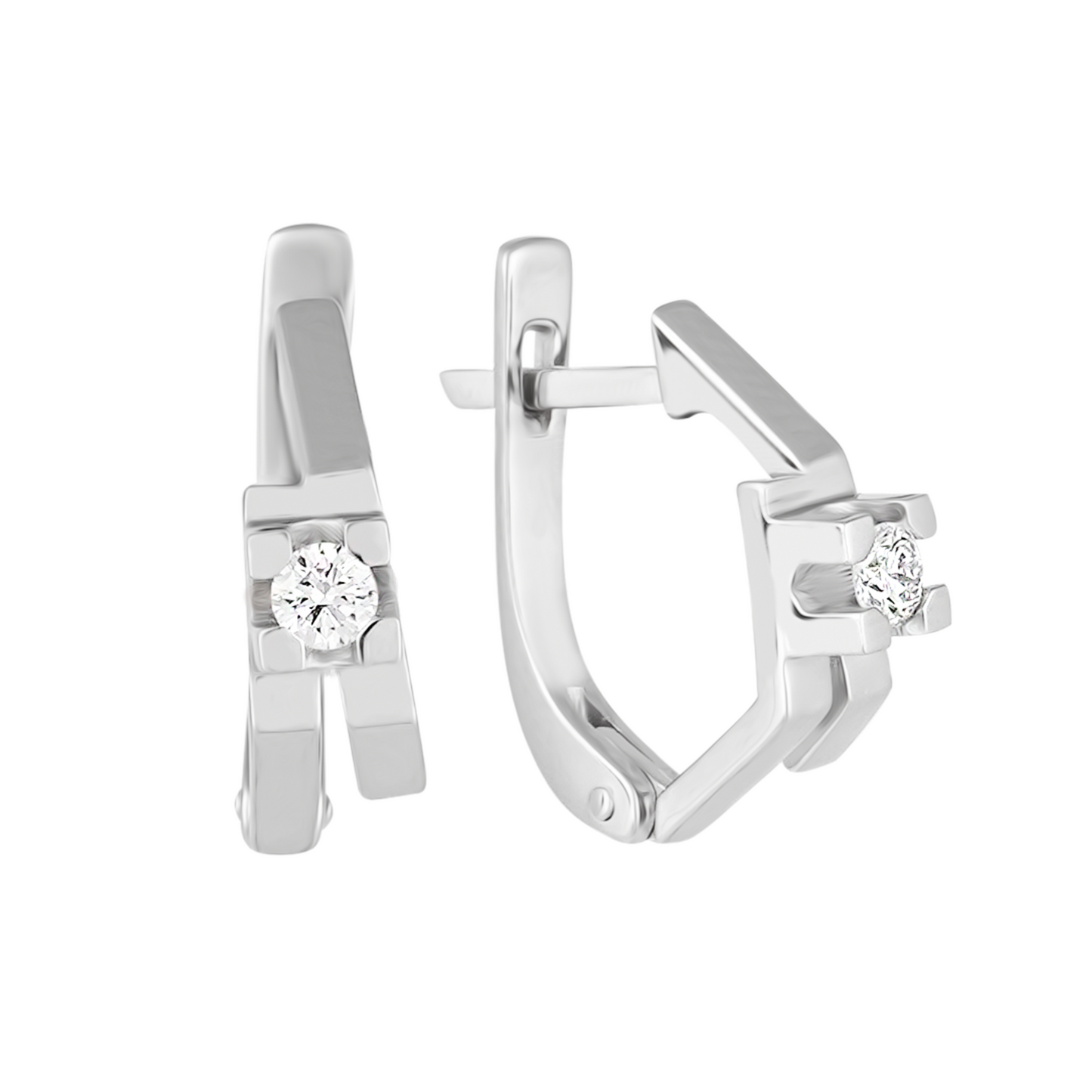 Сережки з діамантами С4006