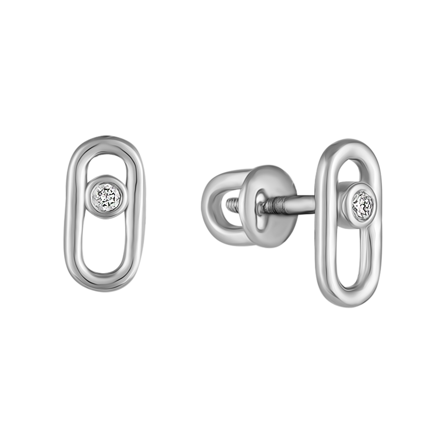 Сережки з діамантами С4024
