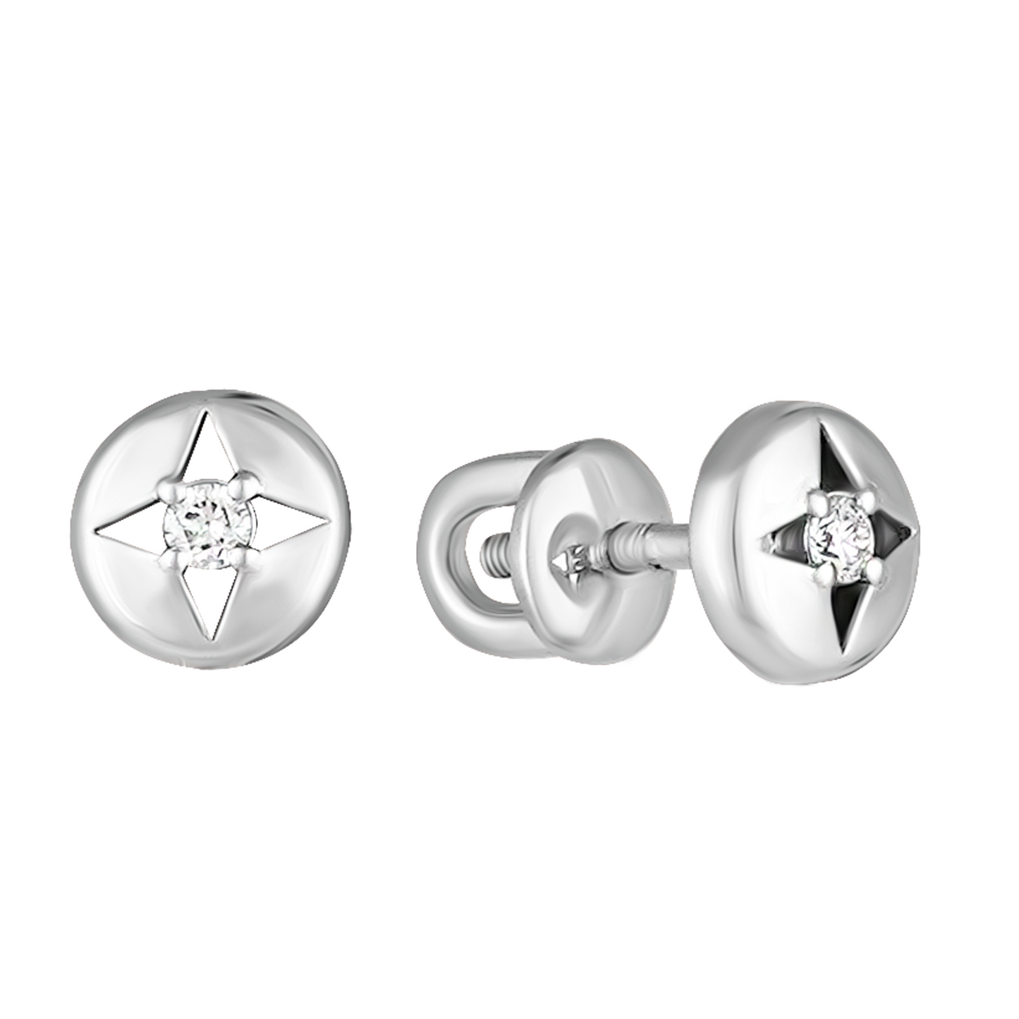 Сережки з діамантами С4048