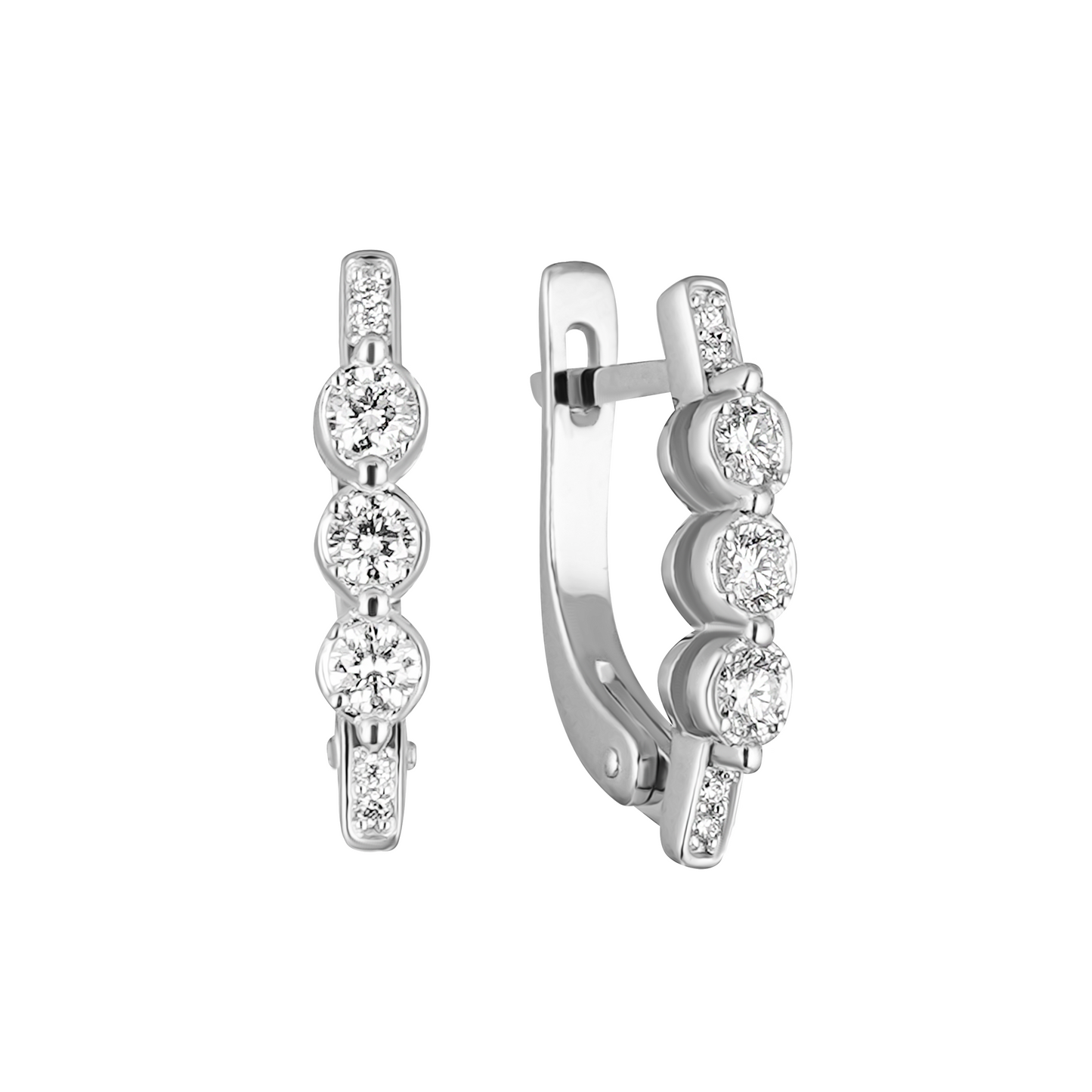 Сережки з діамантами С4088