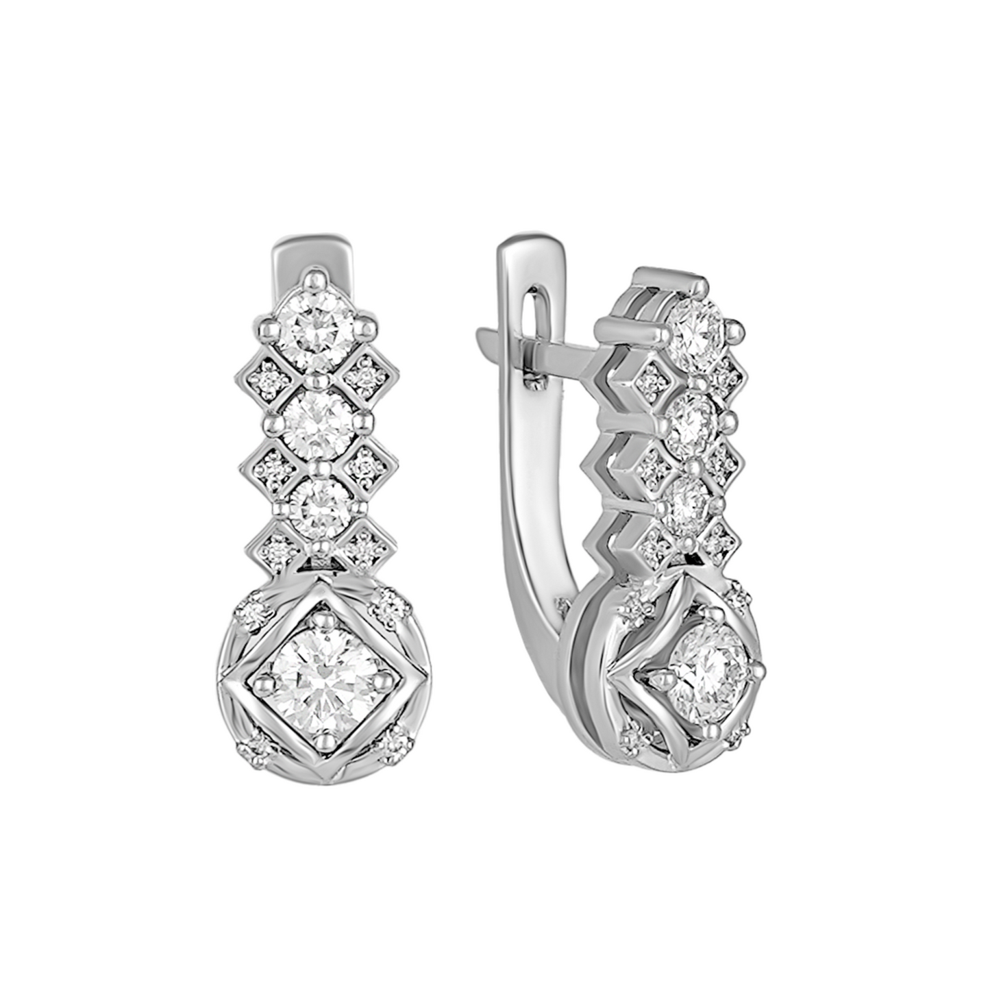 Сережки з діамантами С4075