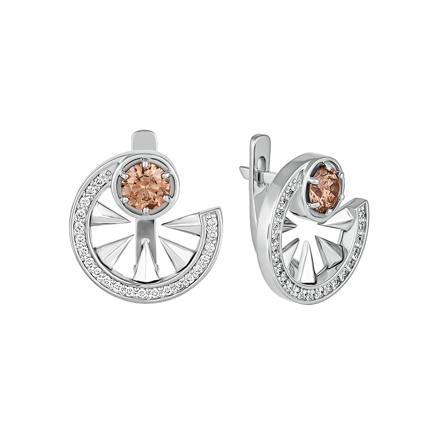 Сережки з діамантами С4070