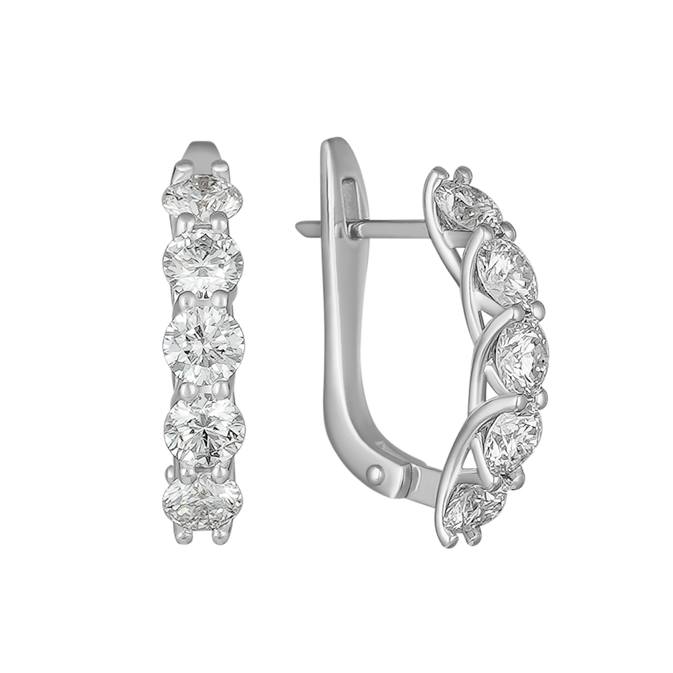 Сережки з діамантом С4229/3.5