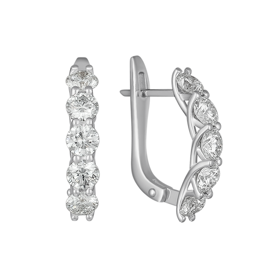 Сережки з діамантом С4229/3.5