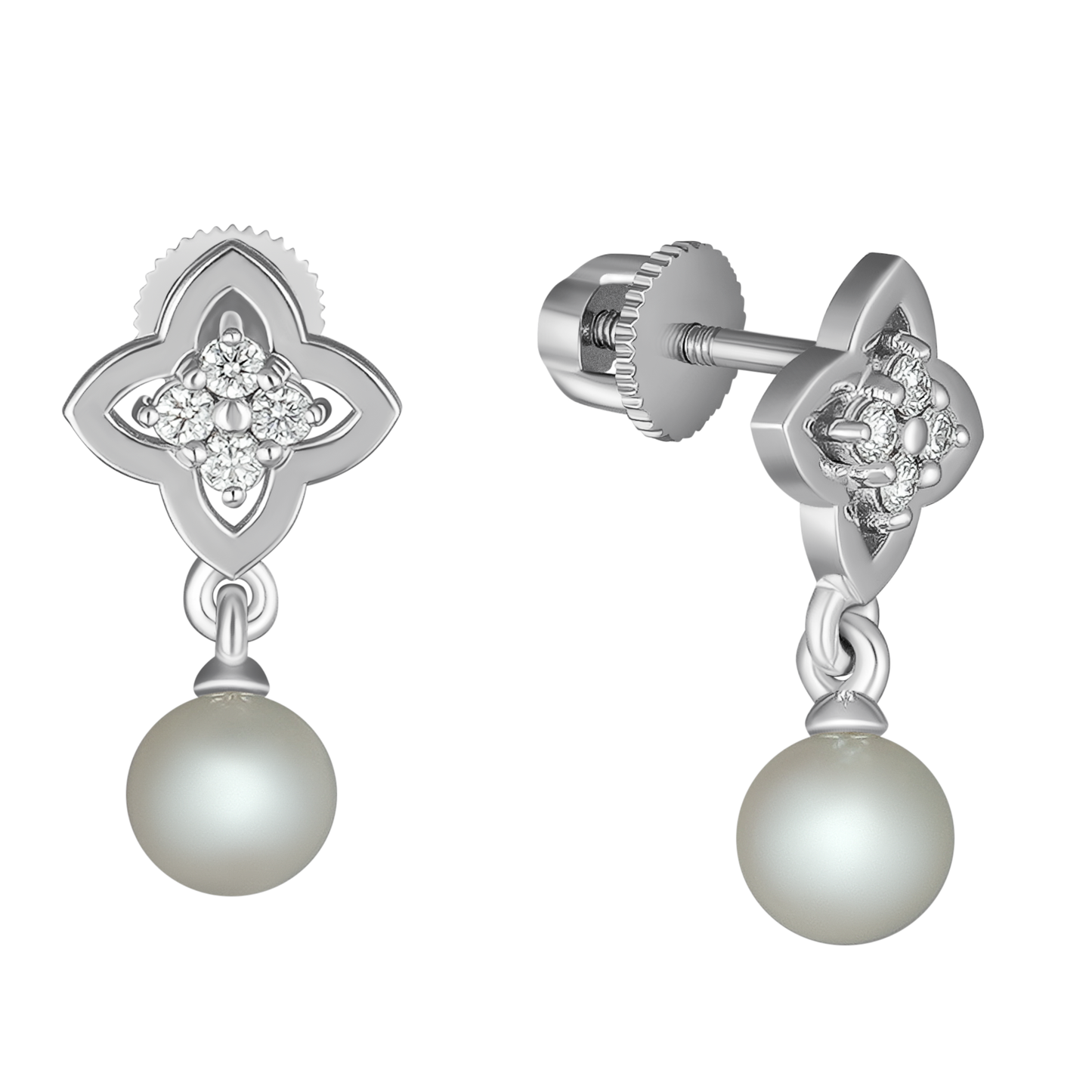 Сережки з діамантом С4220
