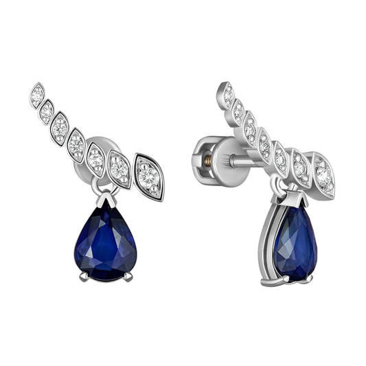 Сережки з діамантом С4213