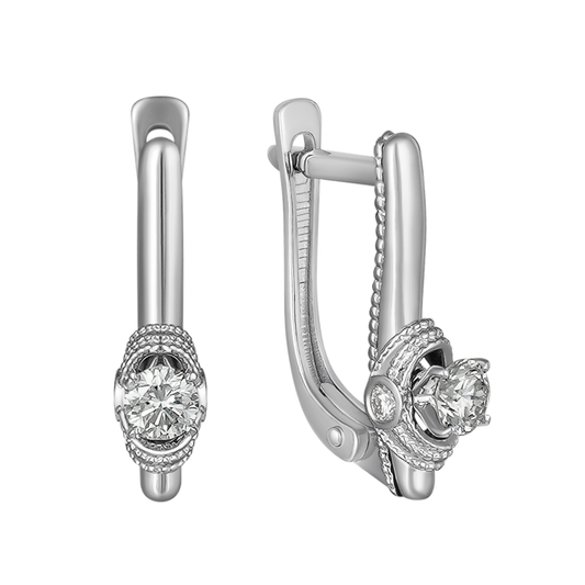 Сережки з діамантом С1003