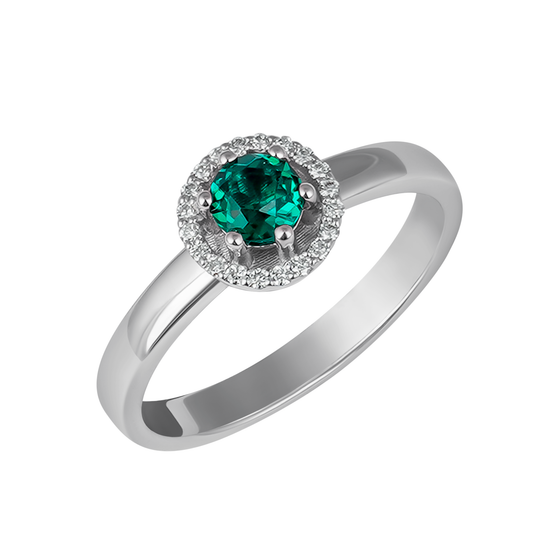 Каблучка з діамантами K509