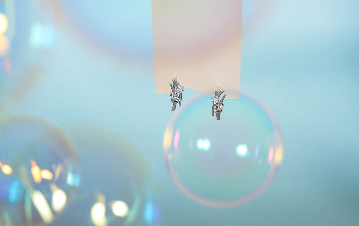 Сережки з діамантами С4043