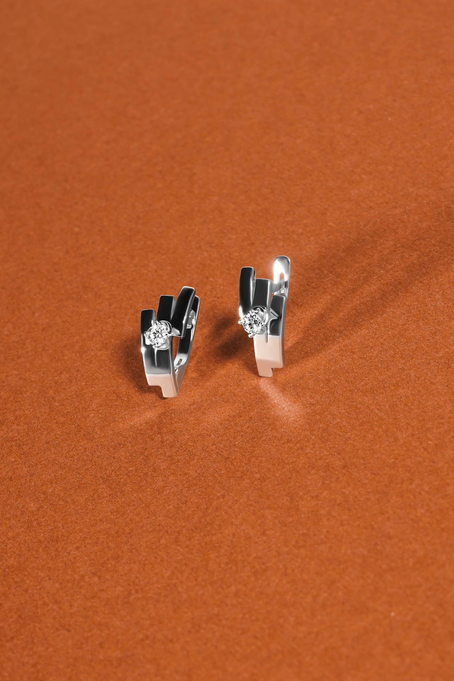 Сережки з діамантами  С4012